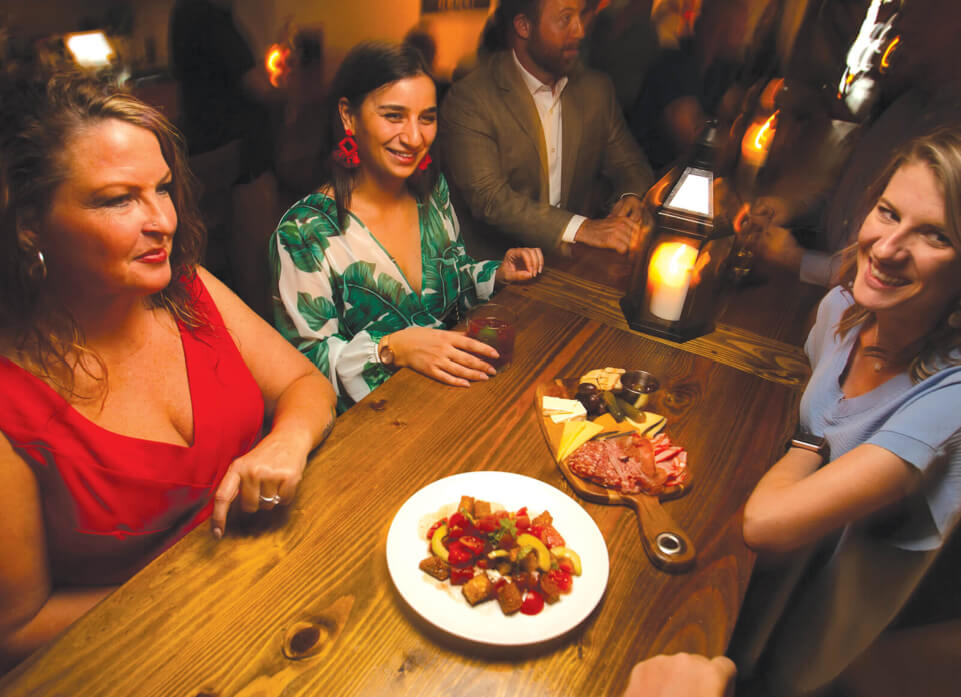 drinks and appetizers